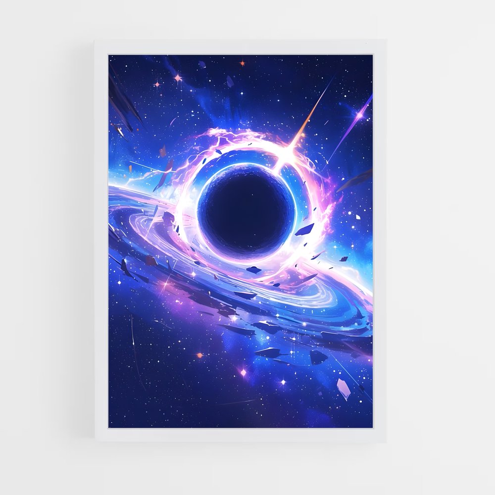Poster Art Cosmique Éclatant – affiche Art spatial (vue 3)